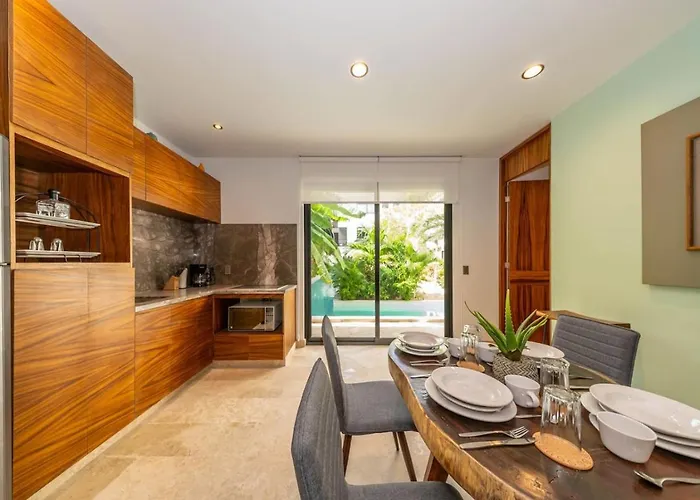 Apartment 2 Bedroom With Direct Walk-out To Pool, Sauna, And Gym Tulum